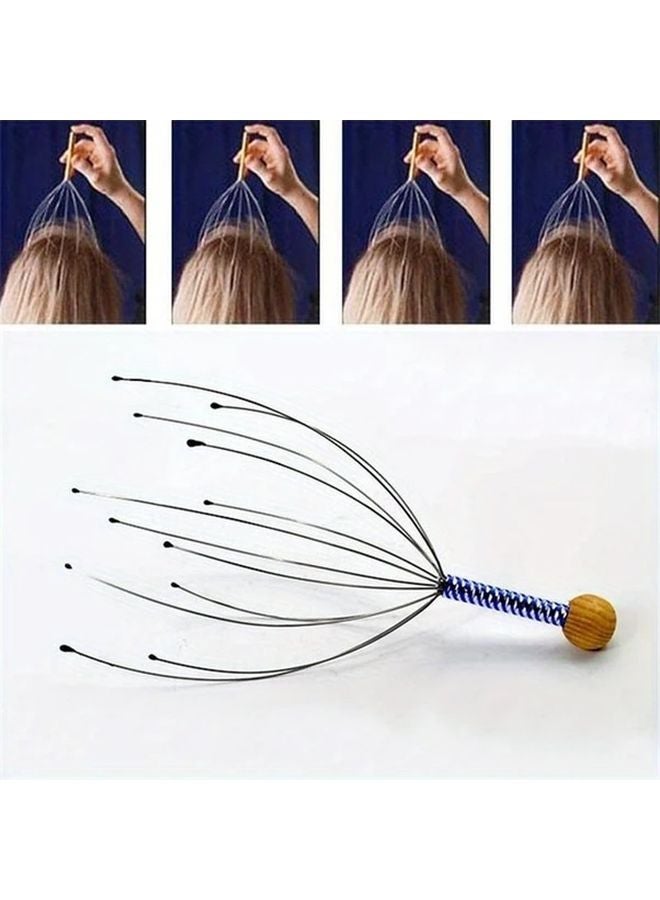 Random Color Octopus Head Massager For Scalp Neck Stress Relief And Spa Relaxation - Image 2