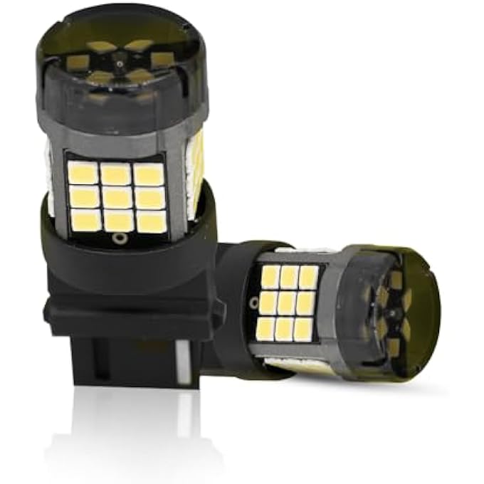 توبيز T20 3156 2835 42Smd مصباح ليد أبيض فائق السطوع 12 فولت بديل أبيض لمبات رقاقة 2835 خالية من الأخطاء في Canbus لضوء الرجوع للخلف ضوء الفرامل عبوة من قطعتين - Image 5