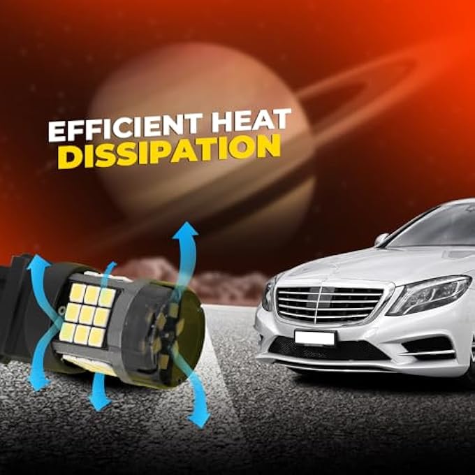 توبيز T20 3156 2835 42Smd مصباح ليد أبيض فائق السطوع 12 فولت بديل أبيض لمبات رقاقة 2835 خالية من الأخطاء في Canbus لضوء الرجوع للخلف ضوء الفرامل عبوة من قطعتين - Image 3