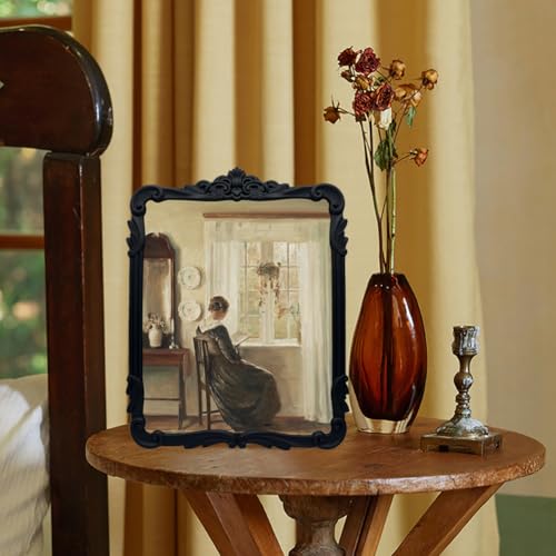 Kangce Vintage Picure Frames 8x10 Antique Black Gothic Picture Frames for Tabletop and Wall Mount Ornate Victorian Home Decor Gallery Wall Decor(8x10 inch) - Image 2