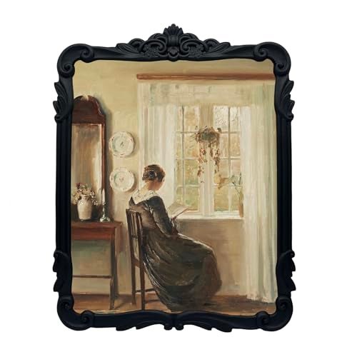 Kangce Vintage Picure Frames 8x10 Antique Black Gothic Picture Frames for Tabletop and Wall Mount Ornate Victorian Home Decor Gallery Wall Decor(8x10 inch) - Image 1