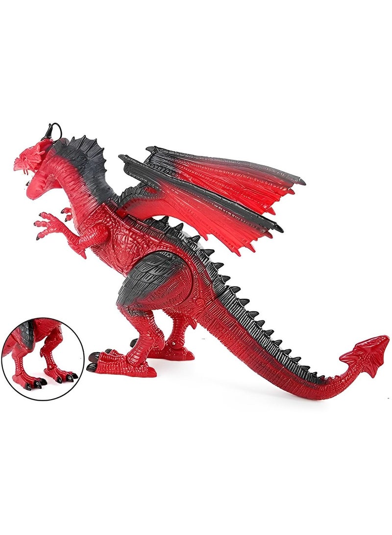 Remote Control Dinosaur Figures RC Walking Dinosaur Looking Large Size with Roaring Spraying Light Up Eyes Dragon Toy Gifts for Kids - Image 2