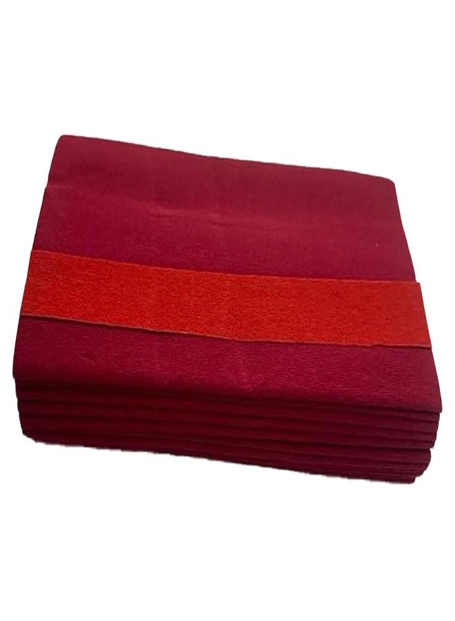 BestUBuy Flower Making Duplex Wrinkled Stretchable Crepe Paper for DIY Flower Making and Wrapping (Pack of 6 Sheets) (Maroon) - Image 2