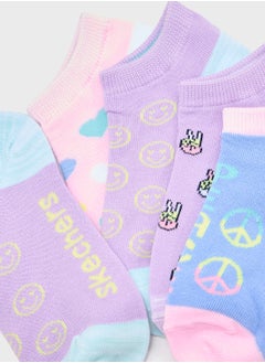 SKECHERS Kids 6 Pack Non Terry Socks  - Image 3