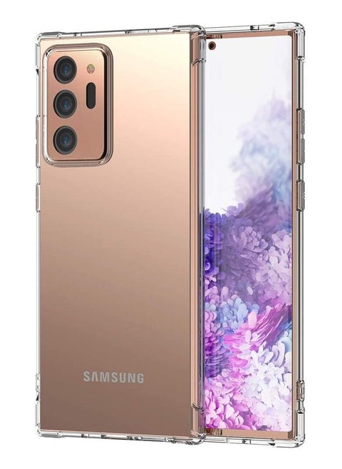 Defender Silicone Case for Samsung Galaxy Note 20 Ultra with Armored Camera - Clear