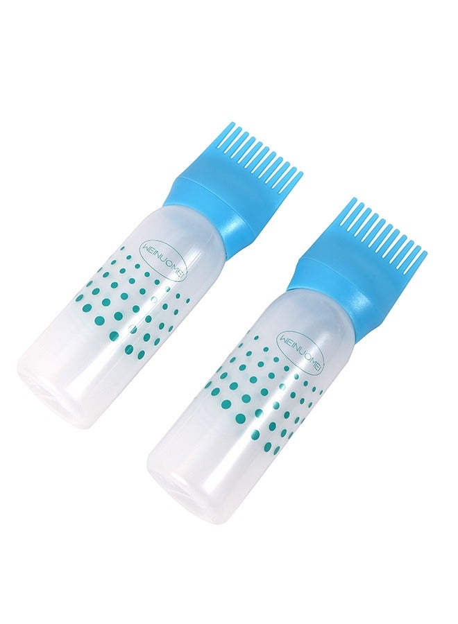 LAWAZIM Hair Dyeing Bottle with Comb - 2-Piece 160ml Blue - Refillable Plastic Comb Applicator Bottle with Ergonomic and Easy-to-Clean Design - Ideal for Hair Dye, Treatments, and Root Touch-Up - Image 4