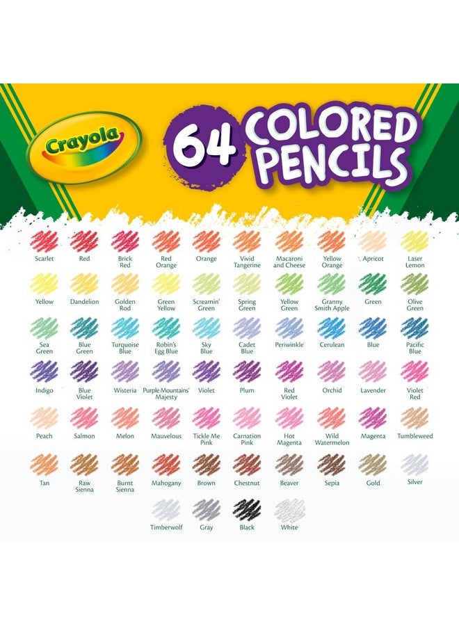 كرايولا أقلام تلوين صغيرة من كرايولا (قد تختلف الألوان)، لوازم تلوين للأطفال، 64 قطعة، هدية - Image 4