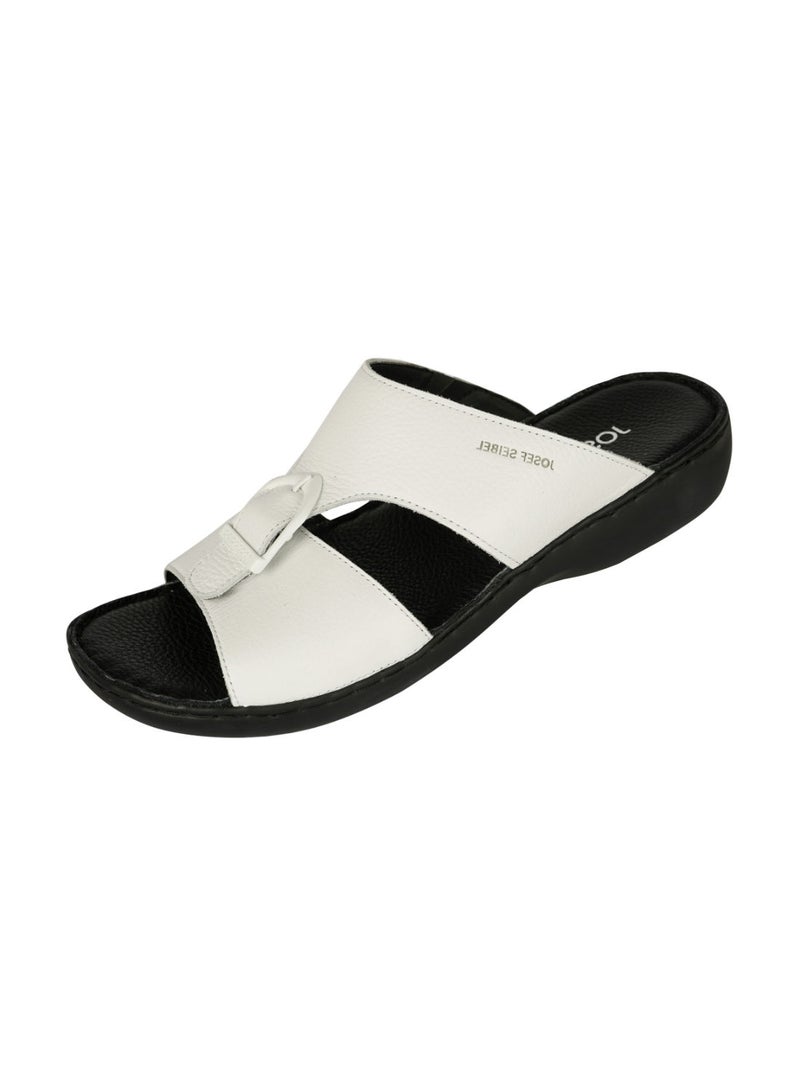 Josef Seibel 071-2025 Josef Seibel Mens Comfort Sandals White  - Image 3