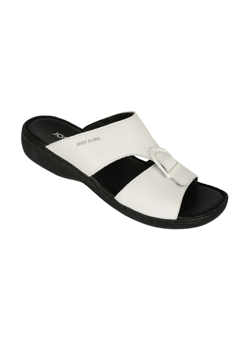 Josef Seibel 071-2025 Josef Seibel Mens Comfort Sandals White  - Image 1