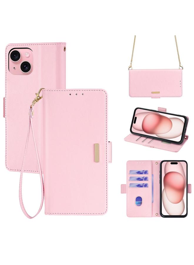 زبون جراب هاتف iPhone 13 Crossbody Chain Leather - Image 1