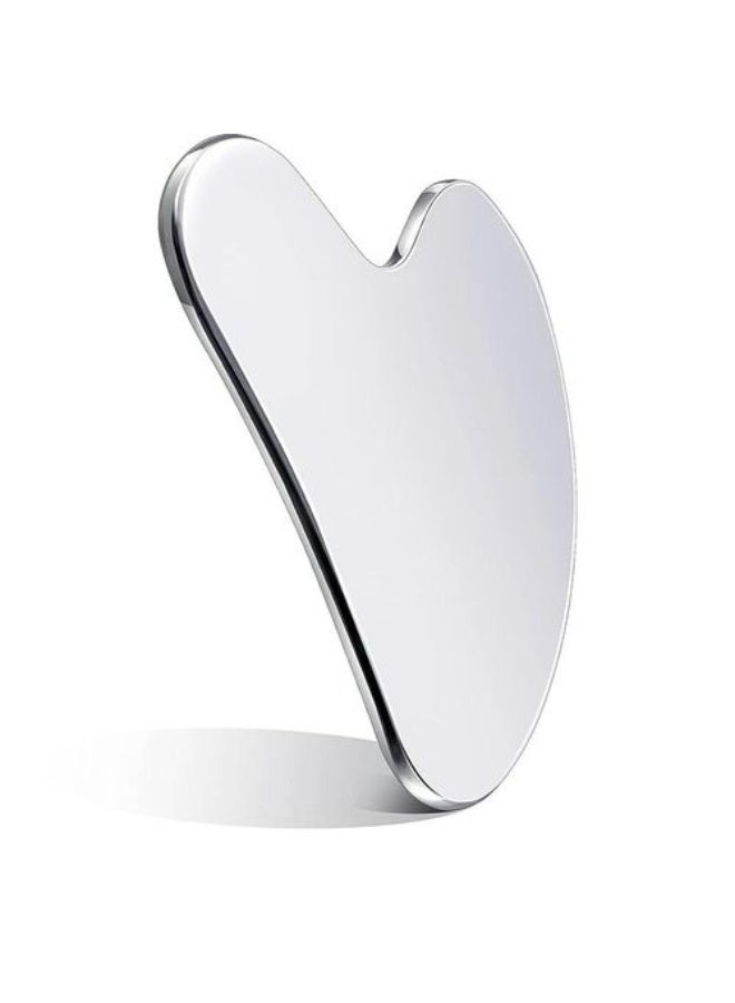 لوح تدليك من الفولاذ المقاوم للصدأ على شكل قلب، مكشطة علاجية، أداة غوا شا، مكشطة تدليك - Image 1