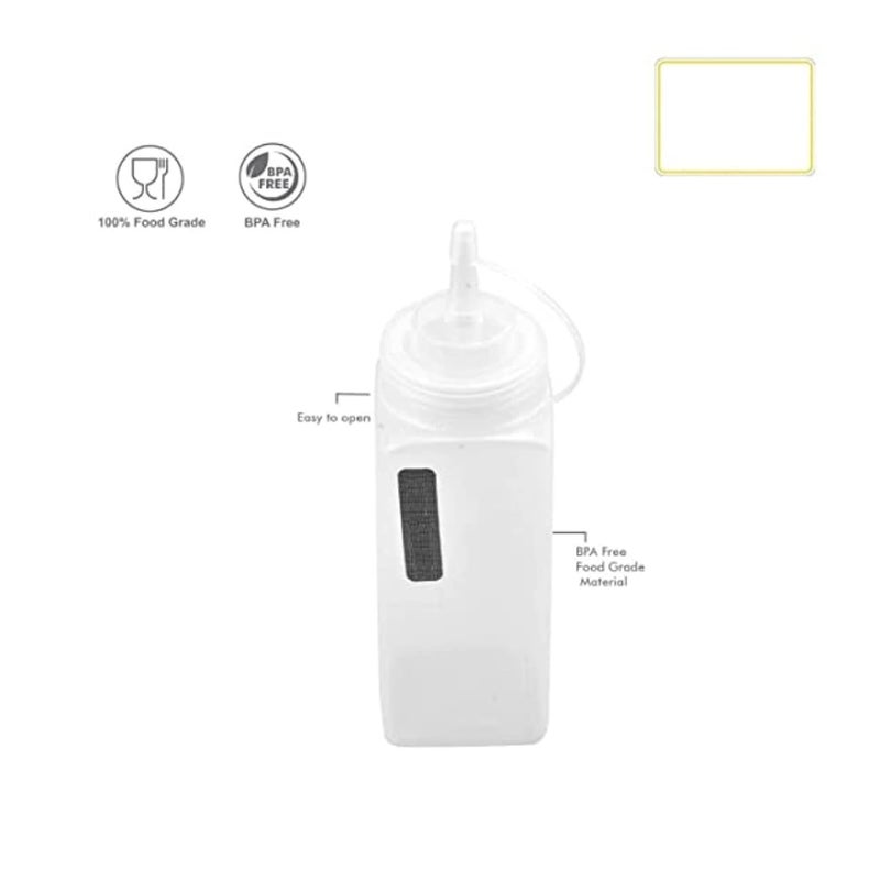 SBA PRIME sbaprime Squeeze Bottle Ketchup Mustard Honey Sauce Dispenser Bottle 500 ml Bottle Pack of 3 - Image 4