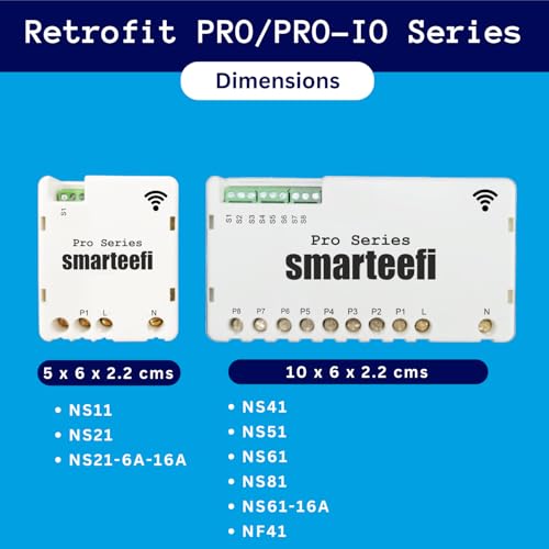 Smarteefi WiFi 1 Node 16A Smart Switch (PRO-SERIES) with Power Monitoring, Retrofit Smart Switch for Home Automation, No hub required, Compatible with Alexa & Google Home (1 Node-16A Energy Monitor) - Image 3