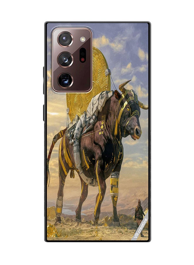VR CREATIVE Protective Case Cover For Samsung Galaxy Note20 Ultra 5G Bitcoin Horse Design Multicolour - Image 1