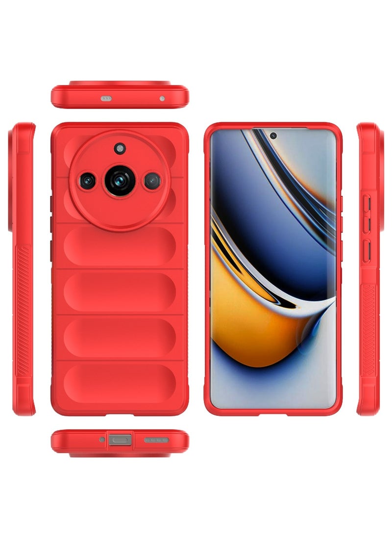 Generic - Magic Shield Anti Fall Soft Smooth Touch Realme 11 Pro Plus 5G Phone Case Silicone Shockproof Thin Cover (Blue) - Image 1