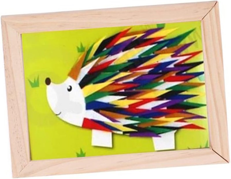 2Pcs Unfinished Wooden Picture Frames 5x7 Inch DIY Artwork Display Stands for Wall Decoration - Image 4