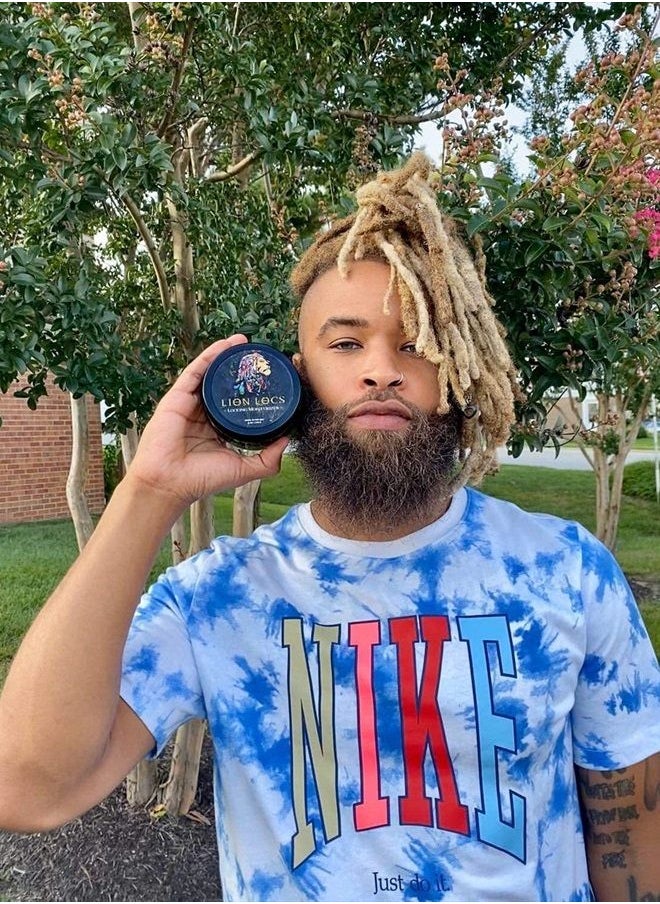 Beard Gains - Lion Locs Hair Locking Dreads Moisturizer for Dreadlocks, Locks, Microlocs, Interlocks, Braidlocks, Braids, Fauxlocs, Twistlocks, or Sisterlocks | - Large Container Residue and Build-Up Free (8oz) - Image 1