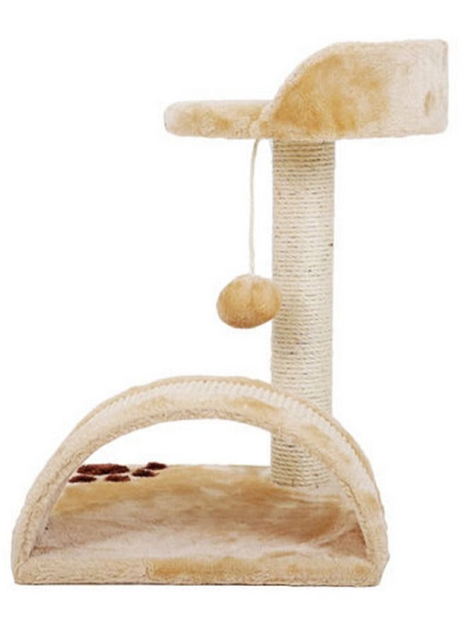 Al theqa Cat Tree Condo with Scratching Post beige - Image 4