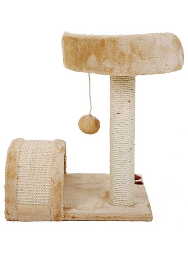 Al theqa Cat Tree Condo with Scratching Post beige - Image 2