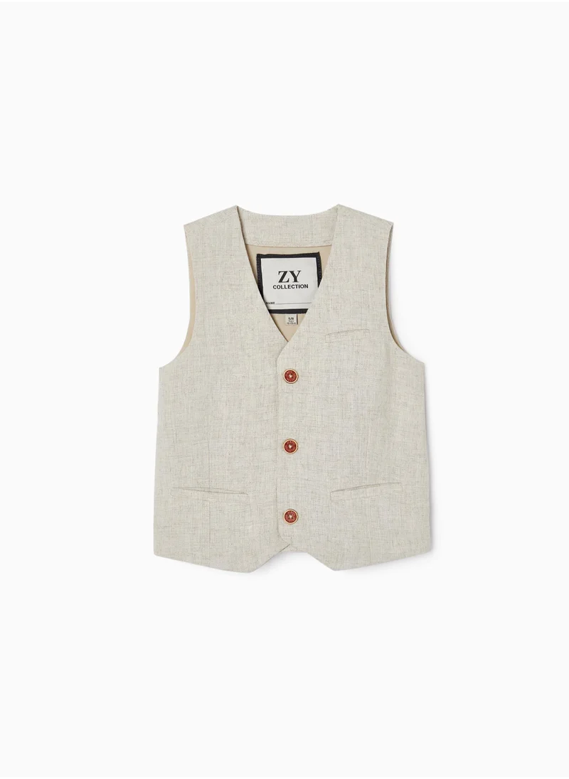زيبي Zippy Linen Waistcoat For Boys