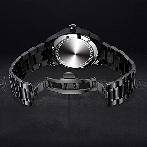 iCyber Men's Stainless Steel Car Wheel Watch with Blue Sapphire Crystal, Japanese Quartz Movement, 30M Waterproof, Red - Image 5