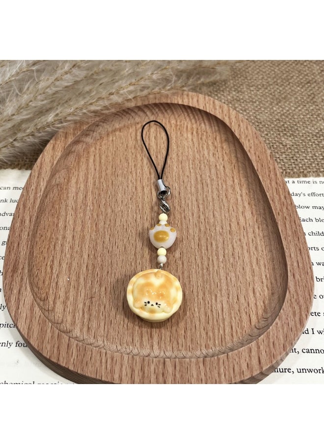 NIBEMINENT Phone Charm/ Chain Strap for Women Girls, Food Play Cell Phone Case Lanyard Wrist Strap 