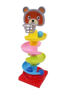 4 Layer Ball Drop And Roll Swirling Tower For Baby And Toddler Development Educational Toys ; Stack Drop And Go Ball Rampmulticolor