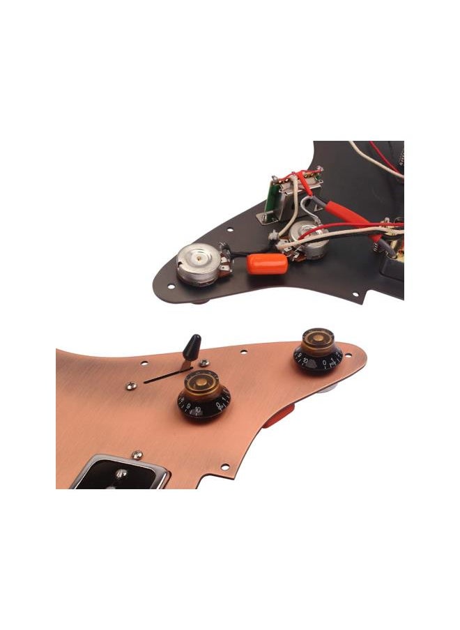 WYBOT - Loaded Prewired Humbucker Pickguard Pickups Set with Pickups Cover for 3Ply Fender Electric Guitar Parts Accessories Bronze - Image 1