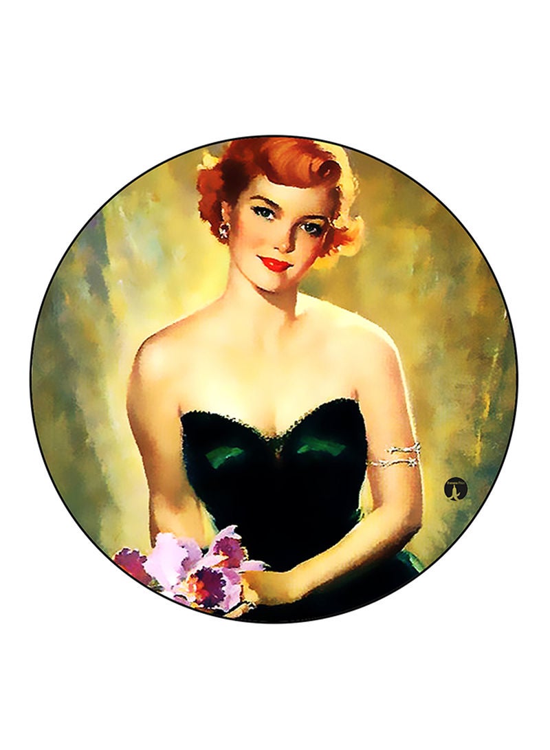 RKN Vintage Art Printed Mouse Pad  Multicolour