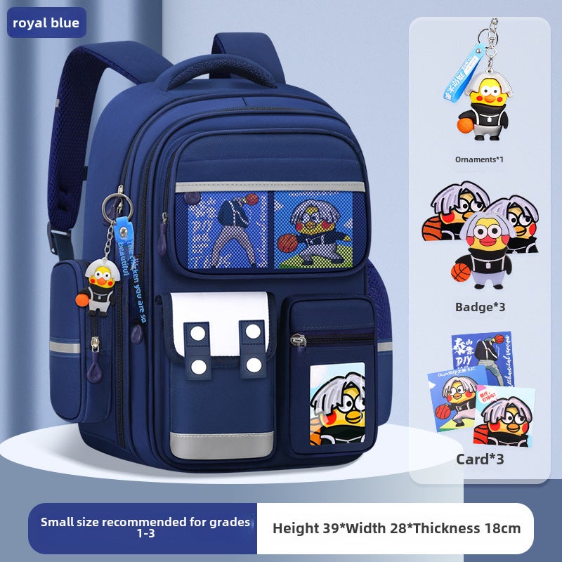 Kids 2023 Ergonomic Spine Care BackpackSmall size sapphire blue [send ornaments + badges + cards] Small size sapphire blue [send ornaments + badges + cards] 