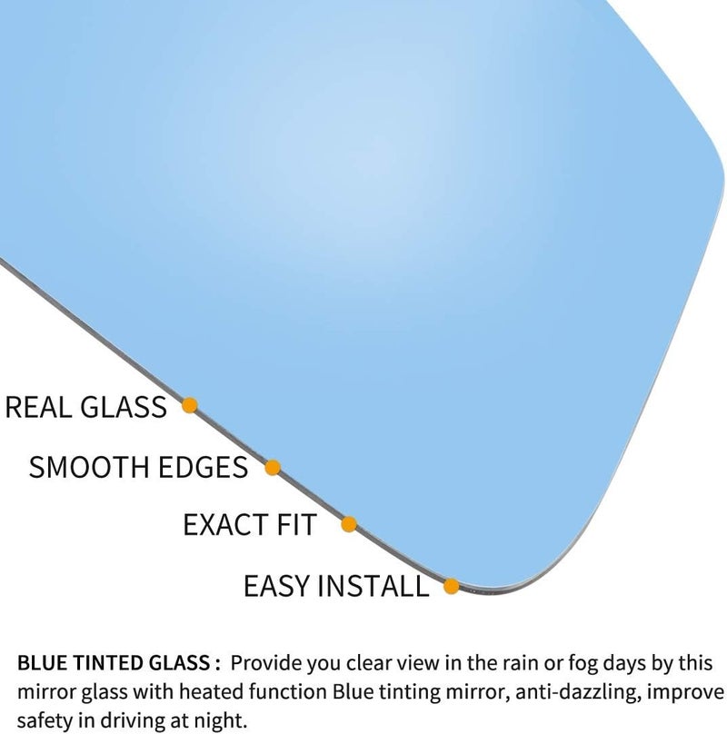 DEMULAX Heated Side Mirror Glass for VW Passat and EOS - Image 4