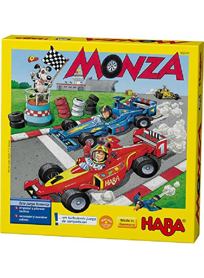 HABA لعبة مونزا للسباقات للسيارات للمبتدئين تشجع على مهارات التفكير للأعمار من 5 سنوات وما فوق (صنع في ألمانيا) - Image 2