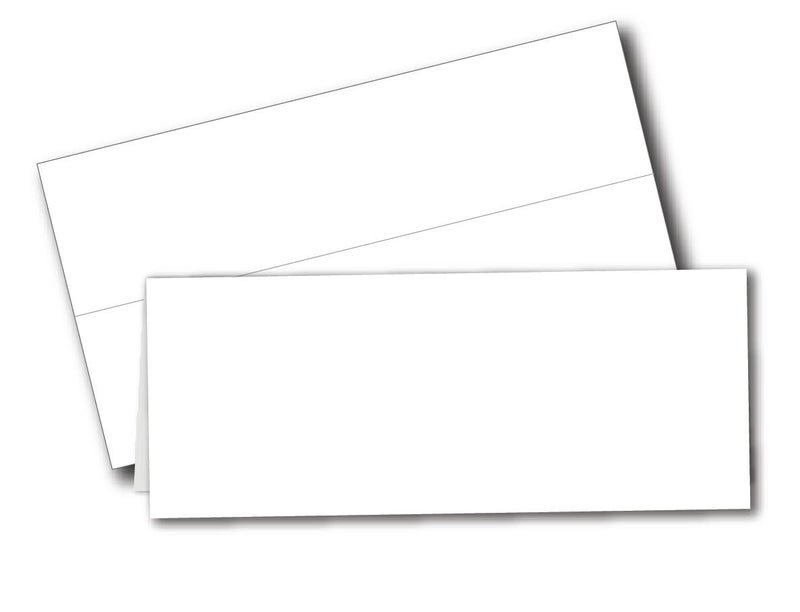 Desktop Publishing Supplies Printable Name Tent Cards - Large 3-1/2" x 11" - Blank Folding Paper for Place Cards/Table Cards - White 80lb Cover - 100 Pack - Image 1