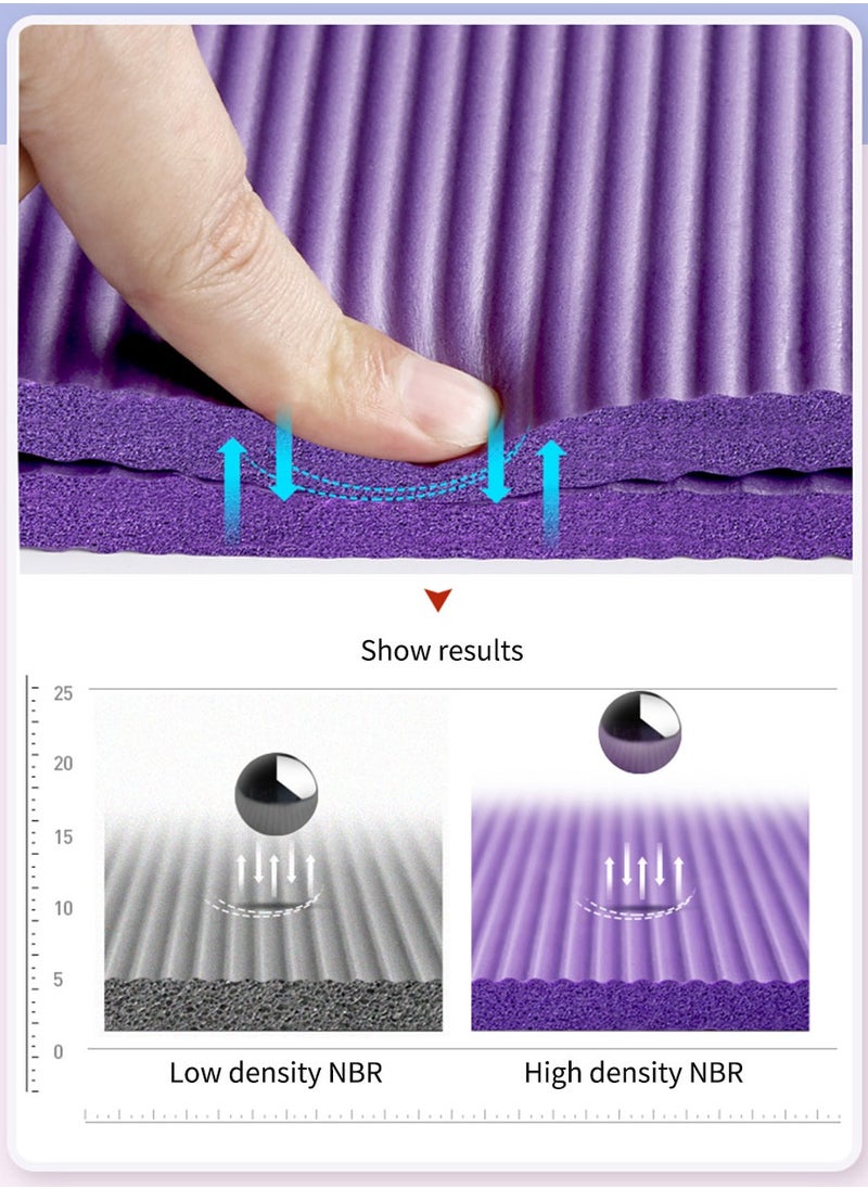 DOOAIR - Extra Thick Yoga Mat Purple 1CM - Image 1
