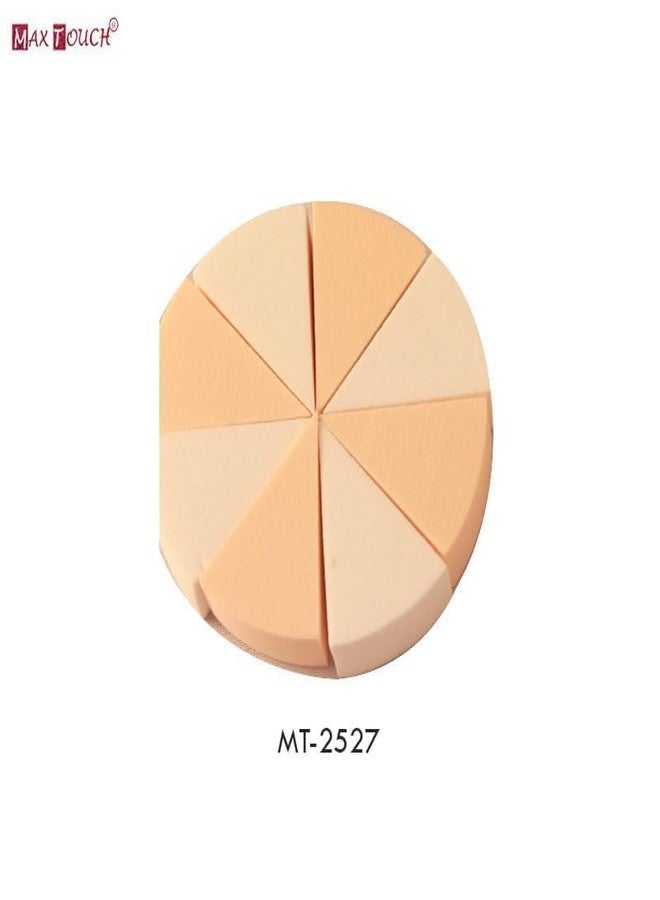 ماكس تاتش مجموعة إسفنجات مكياج ماكس تاتش، إسفنجة مثلثة صغيرة للبودرة، إسفنجة رطبة وجافة، لون خمري - Image 2