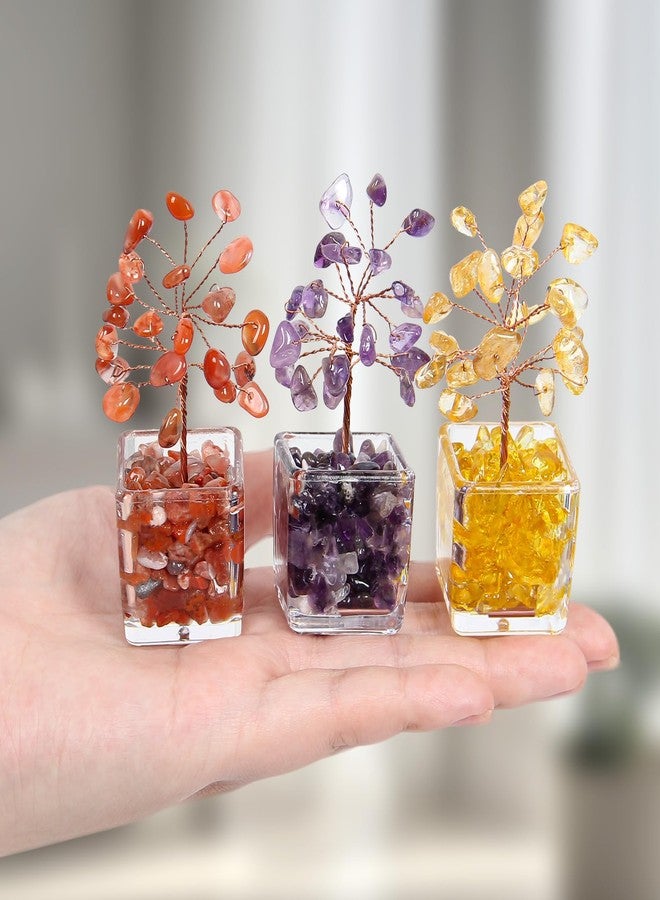 Orientrea 12Pcs Mini Crystal Tree Set, Healing 7 Chakra Tree of Life for Office & Home Decor, Positive Energy, Crystals and Healing Stones for Women, Sister, Mom, Coworkers - Image 4