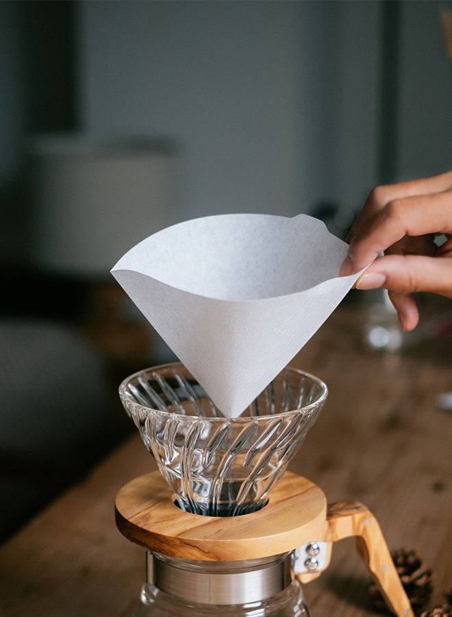 Hario V60 Coffee Filter Papers Size 01 – 1–2 Cup Capacity, 100 Sheets, Compatible with Size 01 Dripper - Image 4