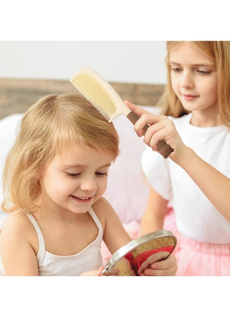 Captaintech 2 Pack Detangling Comb Women Hair Comb Cute Styling Handle Comb Fine Tooth Hair Dressing Comb Haircut Comb Hair Barber Stylist Comb for Women Wet Hair Dry Hair - Image 2