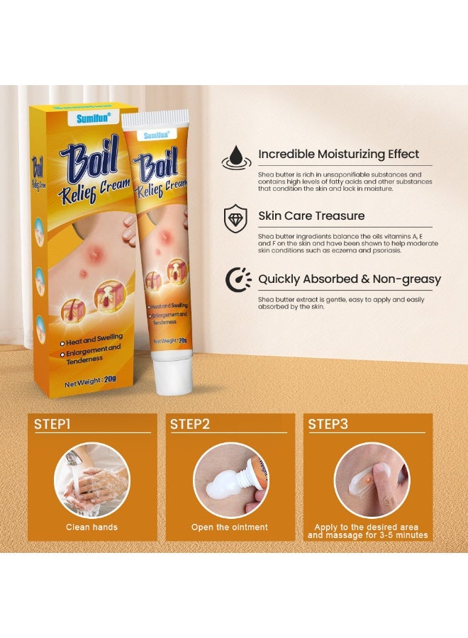 Sumifun Rapid Relief Boil Treatment Cream That Helps Shrink Painful Bumps Calm Inflamed Skin and Support Natural Healing While Providing a Cooling Soothing Sensation for Immediate Comfort - Image 5