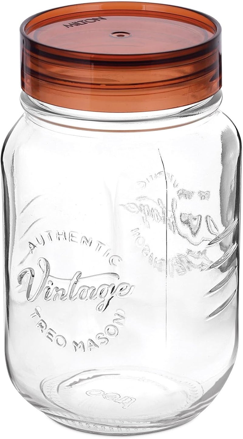 Treo Vintage Glass Jar with Airtight Lid - 750ml - Image 2