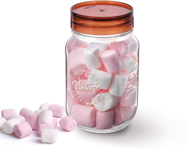 Treo Vintage Glass Jar with Airtight Lid - 750ml - Image 1