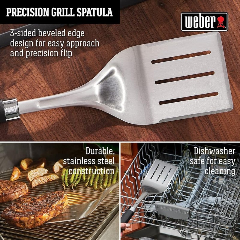 Weber Precision Grill Spatula, Silver/Black - Image 4