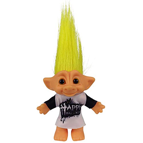 Yintlilocn Vintage Troll Dolls Chromatic Adorable for Collections School Project Arts and Crafts Party Favors 75 Tall Yellow Hairs Include The Length of Hair - Image 1