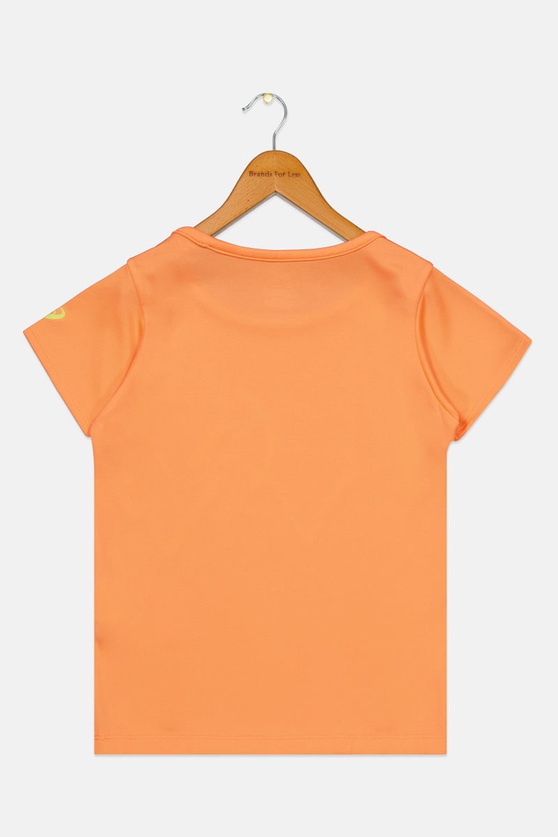 asics Kids Girl Sportswear Fit Training Top, Orange - Image 2