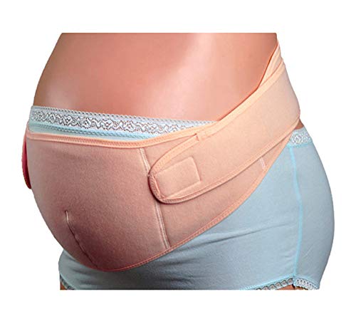 JERN Pregnant Tocolytic fetus waist support belt Pregnancy Abdominal supporter Maternity waistband Prenatal care cummerbund Girdle (Beige) - Image 1