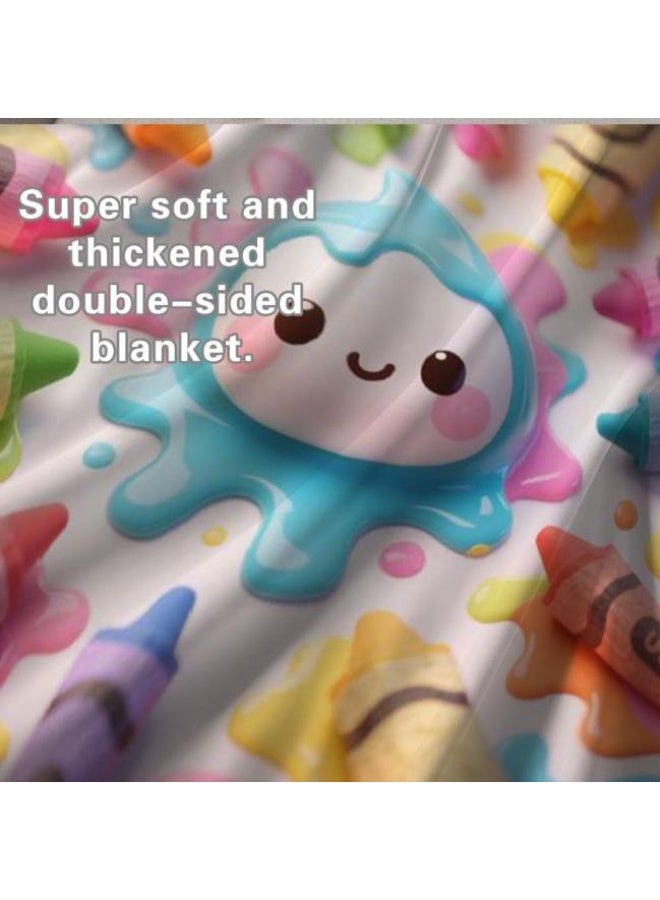 عام بطانية رقيقة من الفانيلا الكرتونية للأطفال والرضع (دافئة ومريحة، ومناسبة للنوم والألعاب) 70 سم * 100 سم - Image 4