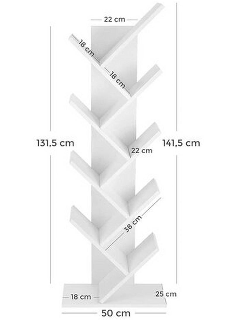 Home Gallery Tree Bookshelf 9-Tier Book Rack natural wood  - Image 2