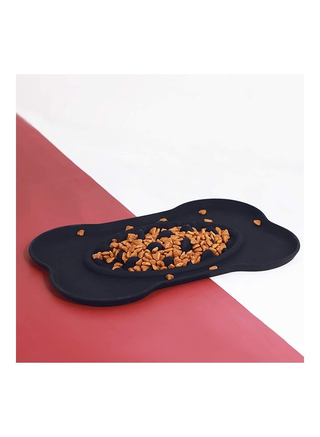 NIBEMINENT Silicone Slow Feeder Dog Cat Treat Dispensing Mat Black 26 x 41 30cm - Image 2