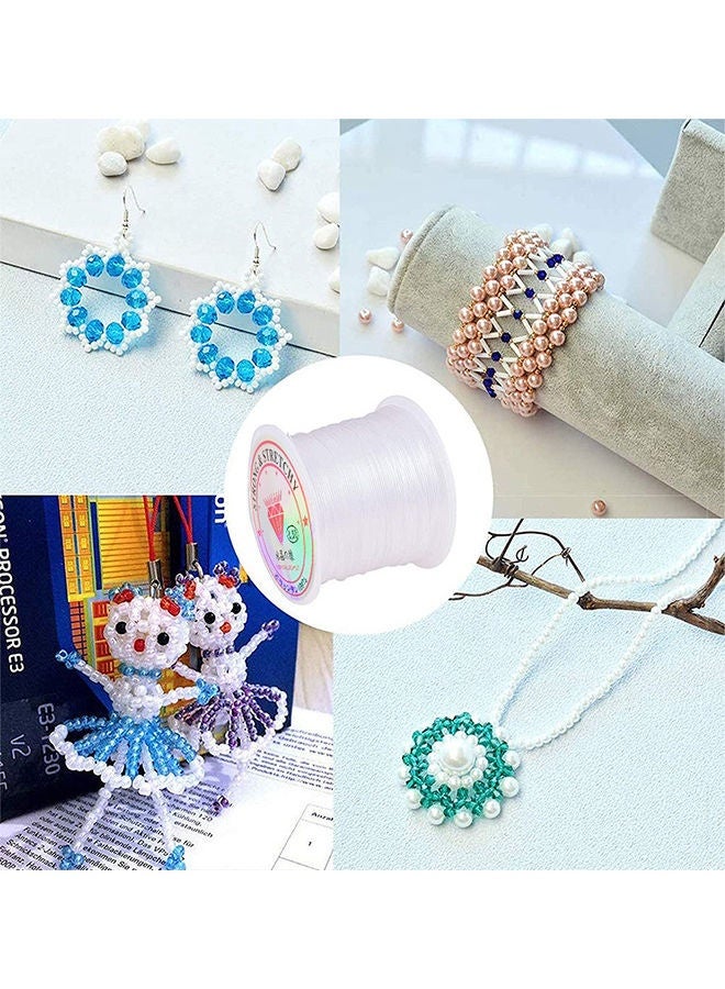 Wish 2 Rolls Elastic String For Crystal Beading,Easily Pass Through Elastic Bracelet Rope Cords for DIY Handcraft Jewelry Making - Image 5