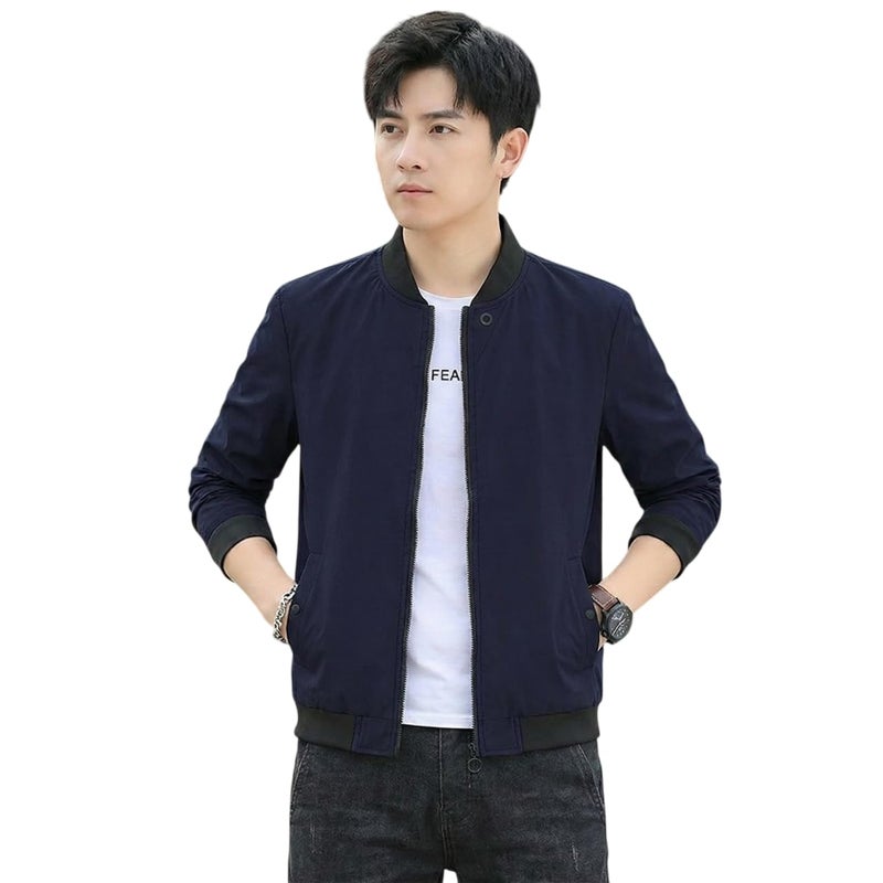 Celary Men's Bomber Jacket | Lightweight Casual Zip-Up Jacket | Stylish Slim Fit Outerwear for All Seasons - Image 1